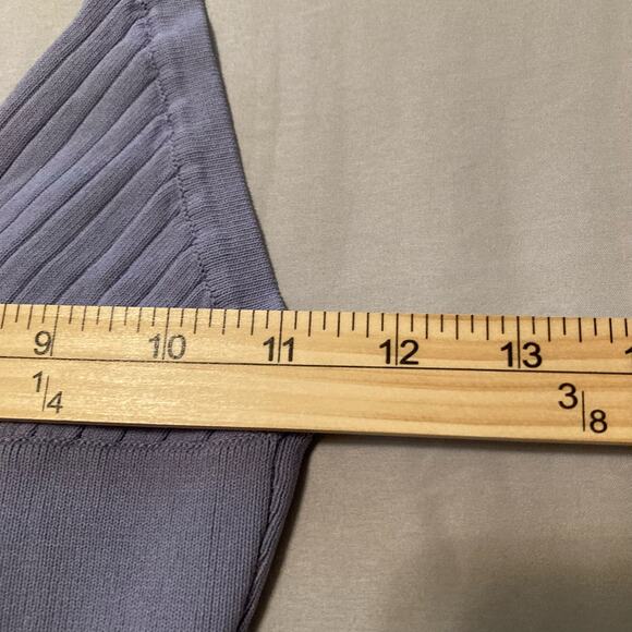 Zara Purple Crop Tank Top Small Stretch Fabric Deep V-neck Thin Shoulder Straps - Picture 6 of 12